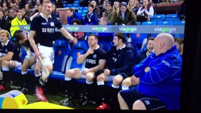 Video: Scotland's Finn Russell Goes Where No Rugby Player Has Gone Before