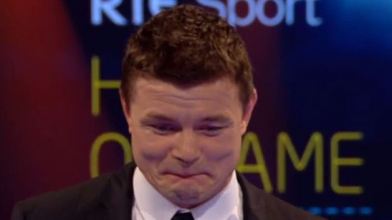 Video: Genuinely Shocked Reaction From Brian O'Driscoll On Entering RTE Sport Hall Of Fame
