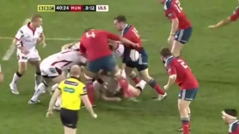 GIF: Donncha O'Callaghan Cited For Allegedly Kicking Stuart Olding