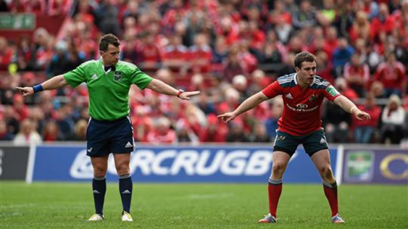 Nigel Owens Tweets That He's Taking A Whistle To The Munster-Leinster Gun Fight