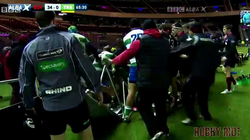 "Ooh Don't Throw A Punch!" Edinburgh And Treviso Trade Blows