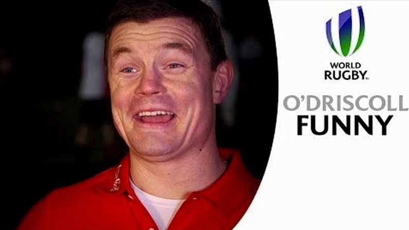 Video: Brian O'Driscoll Recalls The Funniest Thing He's Seen In Rugby