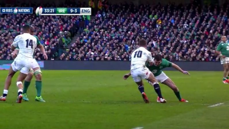 Video: Johnny Sexton Crunches George Ford Into The Ground With Massive Hit