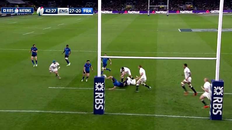 Video: Marvel At That Brilliant Guilhem Guirado Offload For Maxime Mermoz's Try