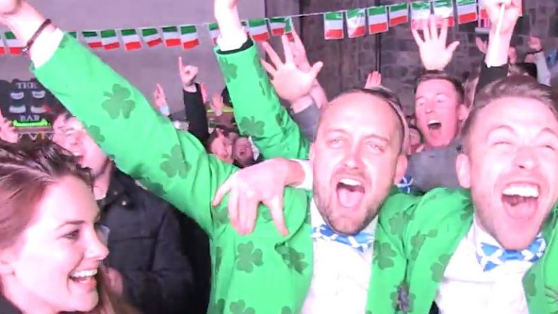 Video: Irish Fans In Edinburgh React To Winning The Six Nations