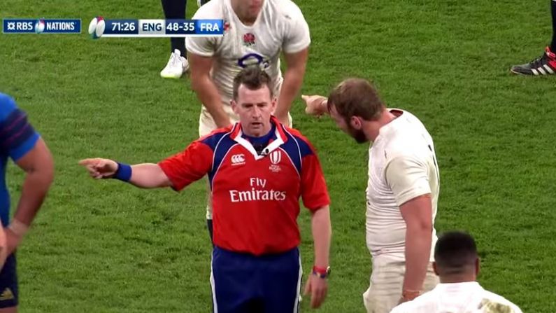 Video: Nigel Owens Brilliantly Shot Down Chris Robshaw's Protests With A Look And Word