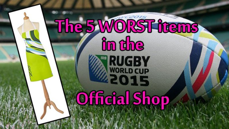 Power Ranking The 5 WORST Items You Can Buy From The Rugby World Cup Official Shop