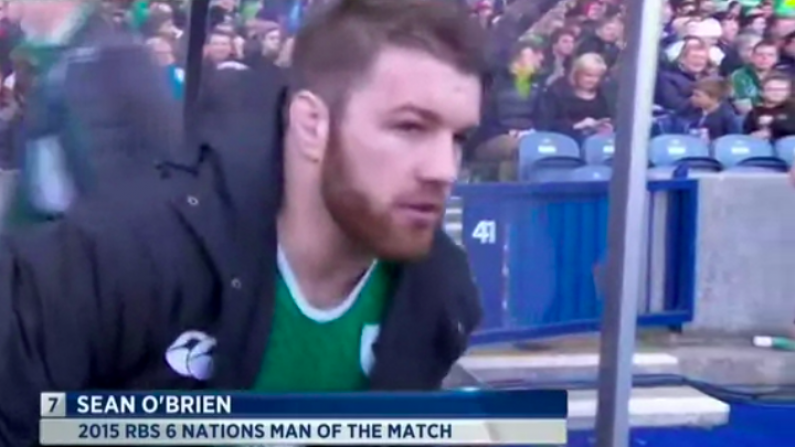 GIF: Only Sean O'Brien Could Make Standing Up At The Right Time This Impressive