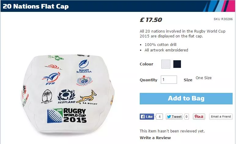 rugby world cup shop