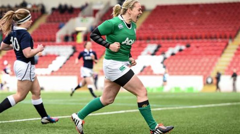 GIF: Niamh Briggs Try Sets Ireland On The Way For A Historic Double