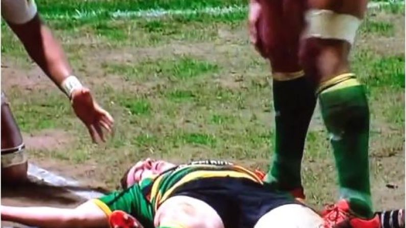 Divisive Red Card Shown After George North Knocked Out Cold This Evening
