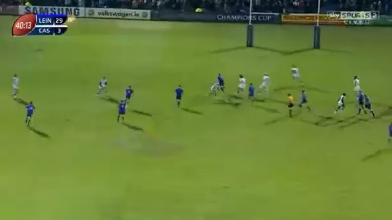 GIF: Sean Cronin Secures Bonus Point For Leinster Before Half-Time