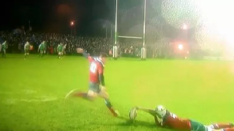 Vine: Ian Keatley Nails Amazing Kick In Near-Impossible Conditions Against Connacht