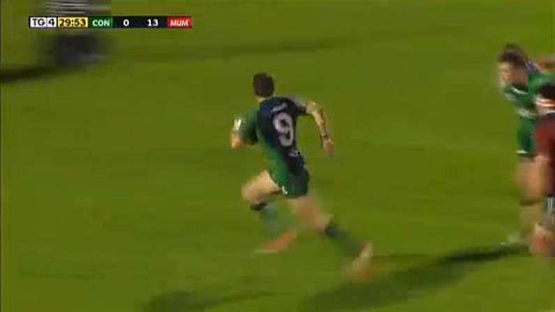 Video: This Fantastic Kieran Marmion Try Set The Tone As Connacht Defeat Munster In The Pro 12