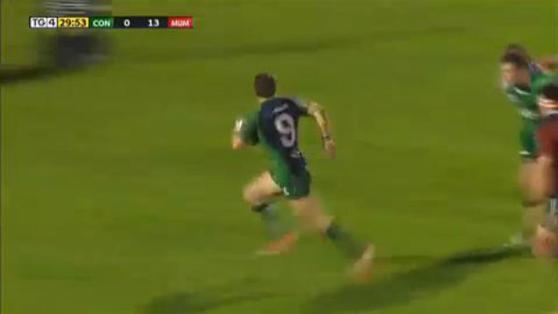 Video: This Fantastic Kieran Marmion Try Set The Tone As Connacht Defeat Munster In The Pro 12