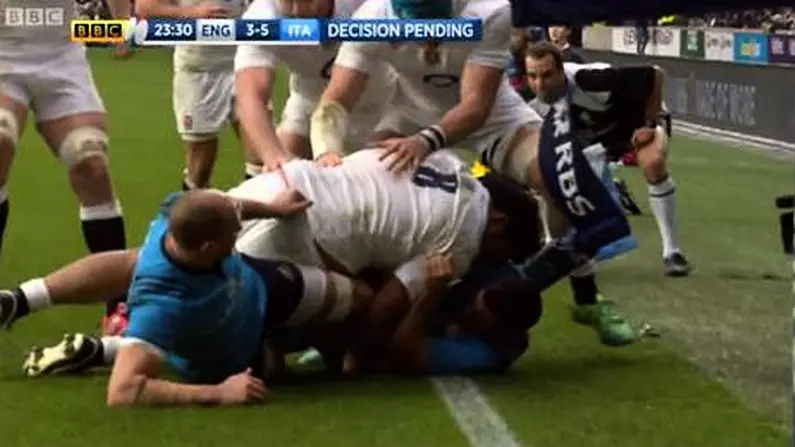 GIF: All The Tries In The England V Italy Recap