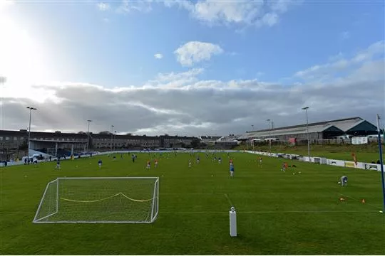 12 April 2014; A general view of Jackman Park. FAI Junior Cup Semi-Final, sponsored by Aviva and Umbro, Ballynanty Rovers, Limerick v Collinstown FC, Neilstown, Co. Dublin.Jackman Park, Limerick. Picture credit: Brendan Moran / SPORTSFILE