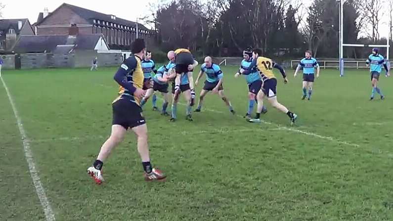 Video: Irish Rugby Player Goes Full George North With Herculean Show Of Strength