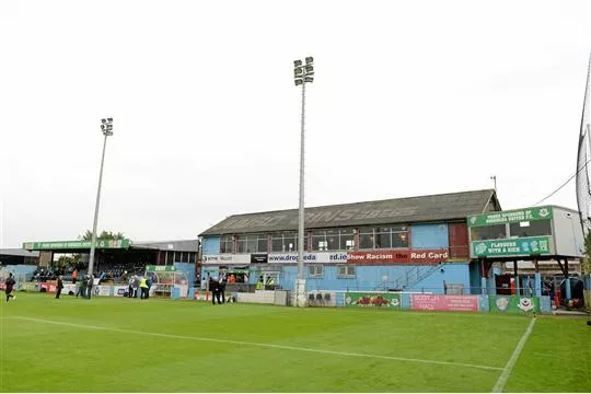 A general view of Hunky Dorys Park. FAI Ford Cup, Semi-Final, Drogheda United v Dundalk, Hunky Dorys Park, Drogheda, Co. Louth. Picture credit: Brendan Moran / SPORTSFILE