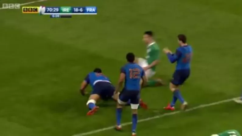 GIF: France Try Makes For Tense Last Ten Minutes