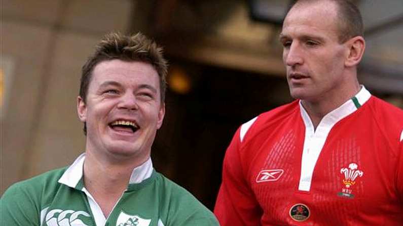 Gareth Thomas Does Not Like The Pre-Match Ritual In Dublin...