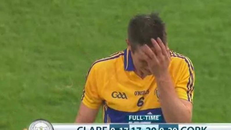 GIF: Elimination From The Championship Was Too Much For One Clare Player
