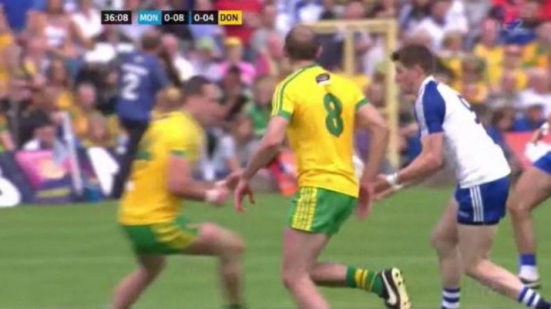 GIF: Michael Murphy Lays Out Darren Hughes With Massive Hit In Ulster Final