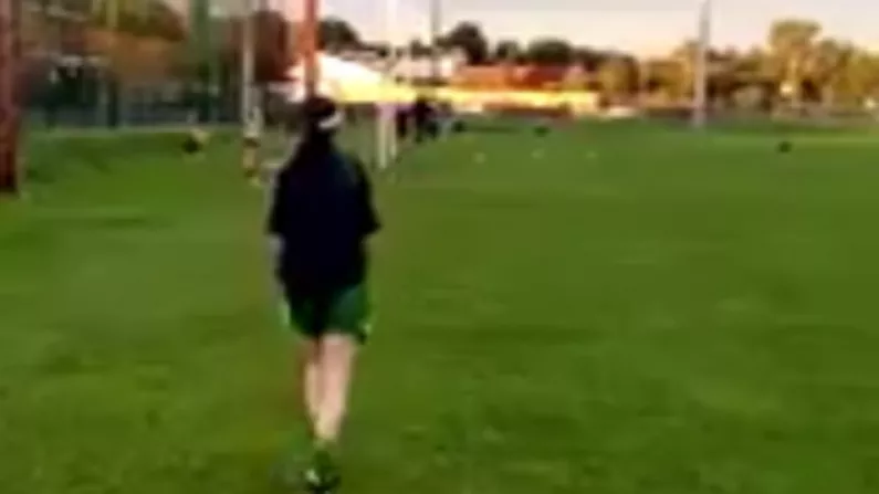 Meath Footballer Slices A Peach Of A Point Off The Outside Of The Boot