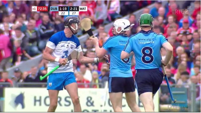 GIF: Ugly Scenes In Closing Stages As Dublin's Liam Rushe Sent Off Against Waterford