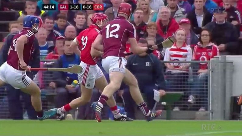 GIF: Jonny Glynn Welcomes Lorcan McLoughlin To The Game With A Bruising Shoulder