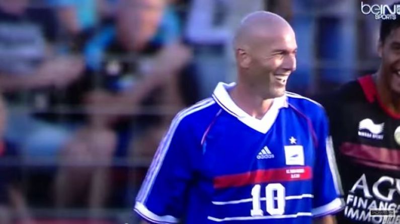 Video: A Retro Zinedine Zidane Dominated On The Rugby Pitch With Solo Try Against Toulon