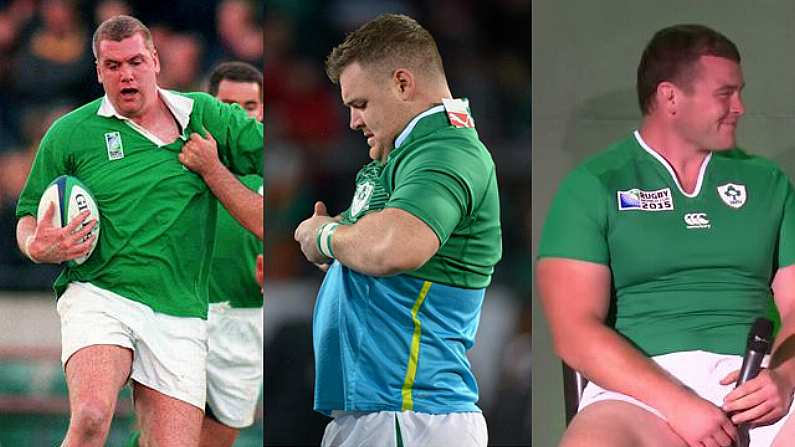 From Baggy To Fat-Shaming, The Gradual Sizing Change Of The Ireland Rugby Jersey