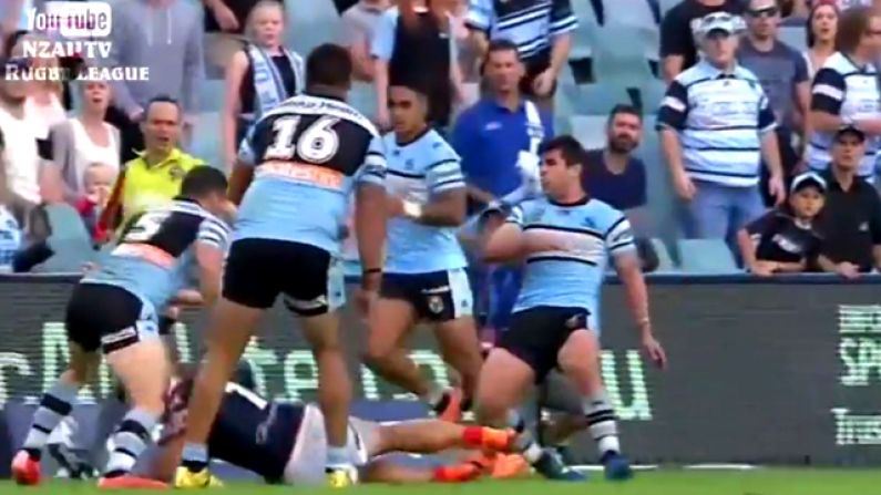 Video: This Is Why You Don't Tackle With Your Head