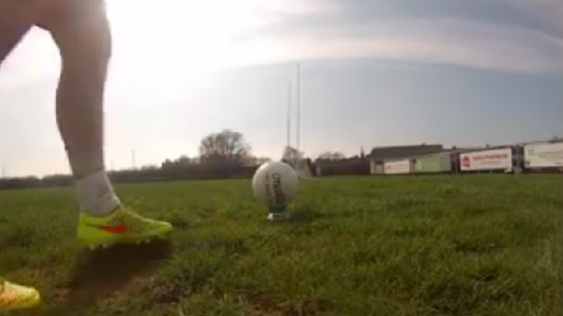 Video: Well That's One Way To Practice The Accuracy Of Your Kick Outs