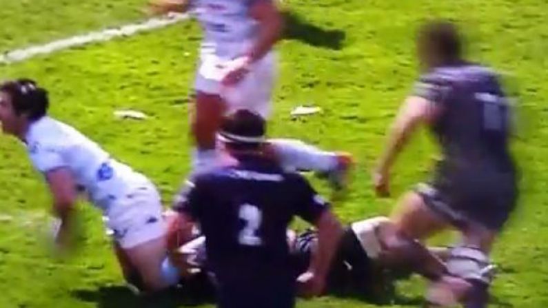 Vine: Extremely Late Tackle Was So Late The Referee Completely Missed It