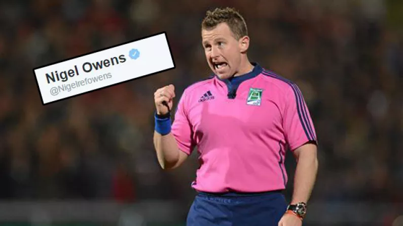 Nigel Owens Jokes About Switching To Soccer, Leaves Twitter In Stitches