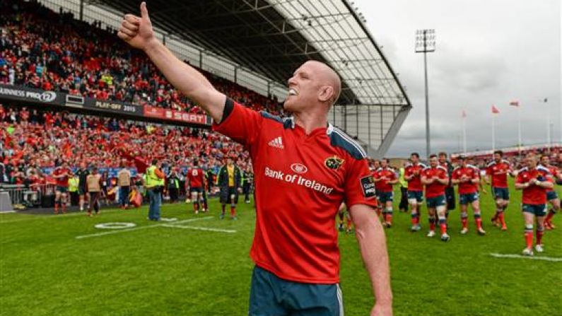 Video: Paul O'Connell Leads Rendition Of 'Stand Up And Fight' In The Munster Dressing Room