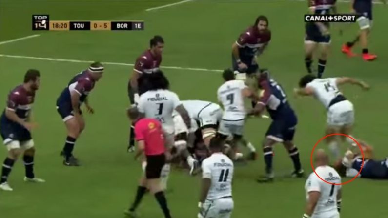 Video: Bordeaux Player Lucky To Still Have A Face After Nasty Stamp From French International