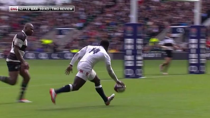 Video: England's Christian Wade Pays The Price For Nonchalance On The Rugby Pitch