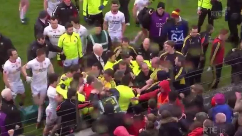 Video: Unsavoury Scenes As Donegal And Tyrone Players Leave Pitch In Ballybofey