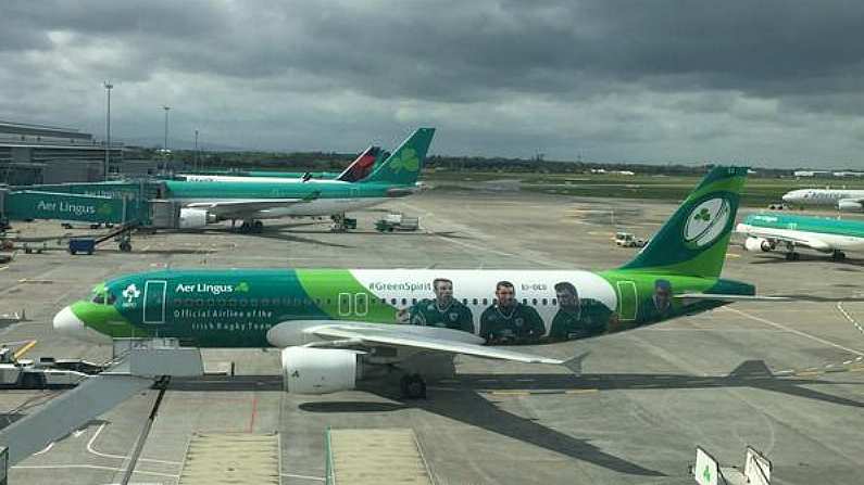 Pictures: Aer Lingus Show Off New Irish Rugby Plane