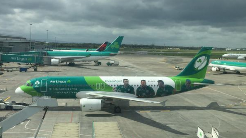 Pictures: Aer Lingus Show Off New Irish Rugby Plane