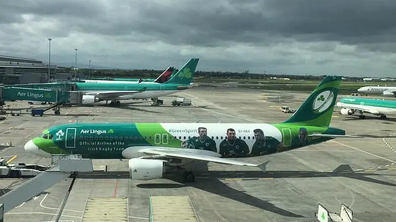 Pictures: Aer Lingus Show Off New Irish Rugby Plane