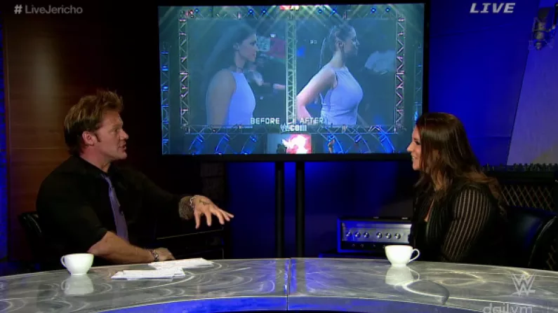 Y2J And Stephanie McMahon Discuss Her Boob Job And Vince Raging At The Rock