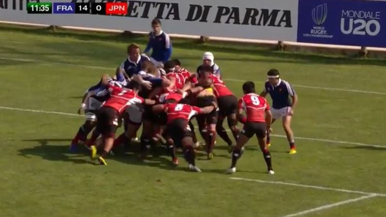 Video: Japan U20s Absolutely Destroy French Scrum Despite Weighing 72kg Less