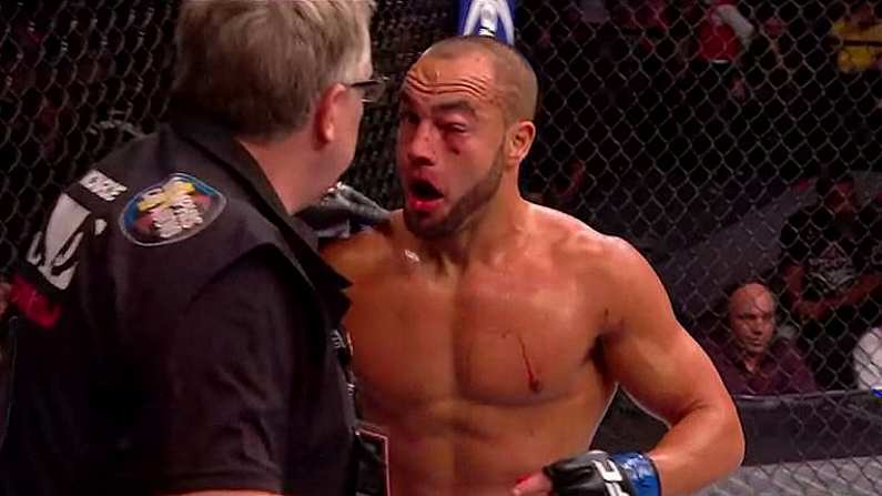 Video: One UFC Fighter Instantly Regretted Blowing His Nose On Saturday Night