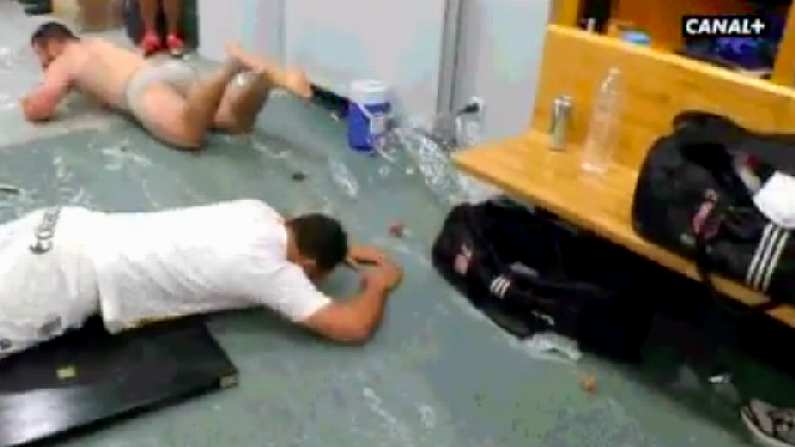 GIF: Stade Francais Give Us The World's Greatest Changing Room Celebration