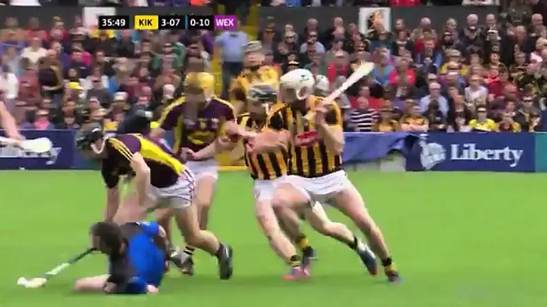 VIDEO: Referee Diarmuid Kirwan Hits The Deck After Throw In In Nowlan Park