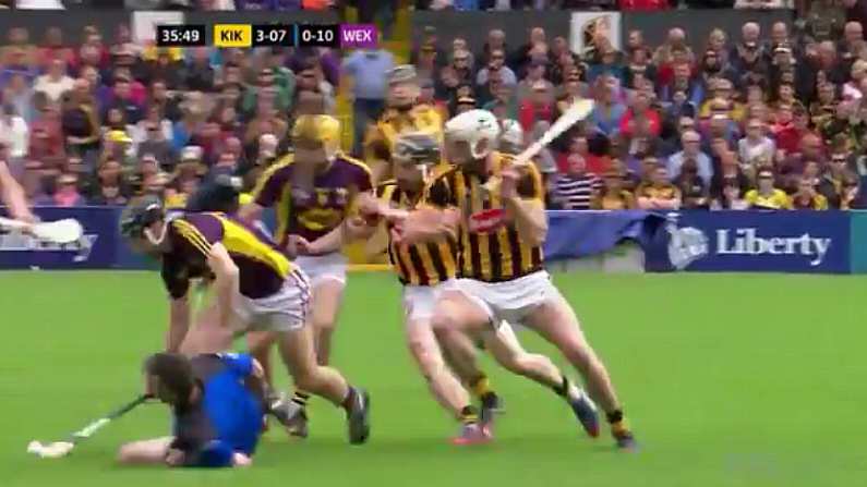 VIDEO: Referee Diarmuid Kirwan Hits The Deck After Throw In In Nowlan Park