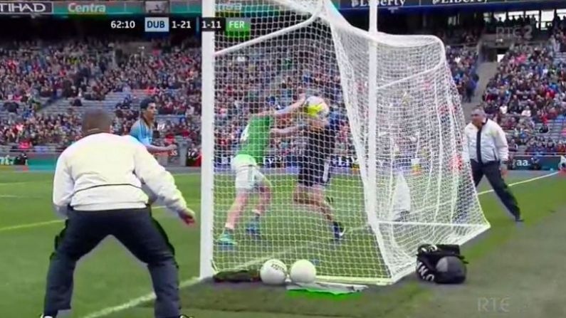 GIF: Fermanagh Get One Of The Most Bizarre Goals You'll See At Croke Park Against Dublin